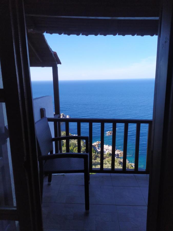 Double Studio Room In Mylopotamos With Beautifull View Cangaráda Kültér fotó